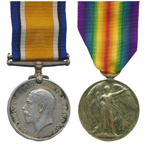 34 - WW1 BWM and Victory Medal to 315 Pte G.A. Hutchings 2-M.G. Bn A.I.F. good very fine. George Alfred H... 