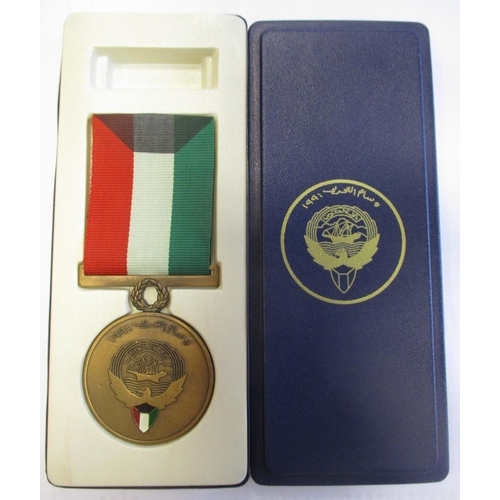 46 - 1990 Gulf War Medal 16 Jan to 28 Feb 1991 clasp to 24891594 Pte A J Summers RAMC extremely fine, swi... 