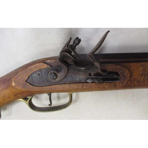 53 - Collection of reproduction firearms, many of a better quality including black powder flintlock rifle... 