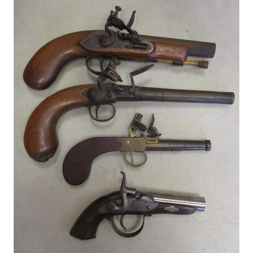 53 - Collection of reproduction firearms, many of a better quality including black powder flintlock rifle... 