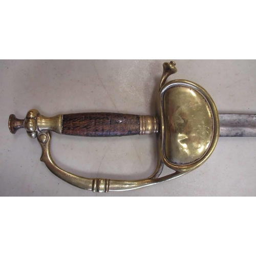 58 - 1864 US Cavalry sword, ricasso marked U.S./1864/***, no scabbard, damage to grip, no wire, unidentif... 