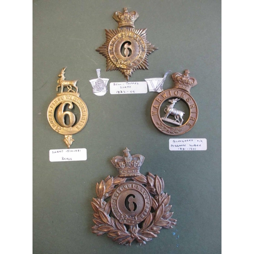 62 - Collection mounted on cards with Warwickshire Regiment, Warwickshire Yeomanry, Queens Own Hussars, R... 