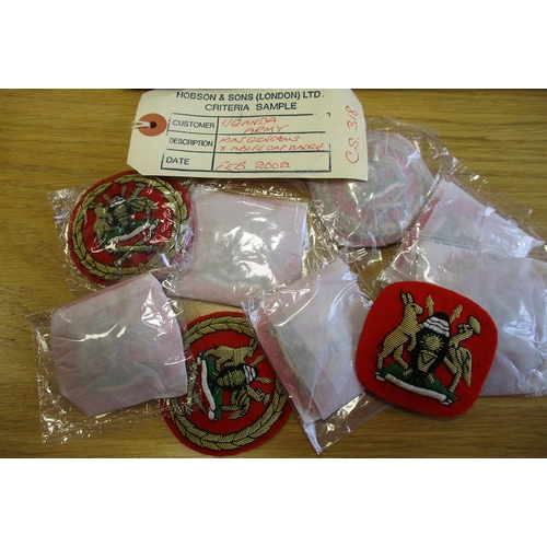 90 - Excellent collection of overseas mainly cloth and embroided rank, cap and trade badges, some labelle... 