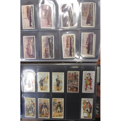 1 - Coln. of part sets and type cards, in 6 albums, in very mixed condition, incl. Baker Actresses (5), ... 