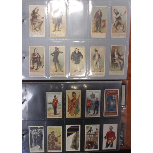 1 - Coln. of part sets and type cards, in 6 albums, in very mixed condition, incl. Baker Actresses (5), ... 