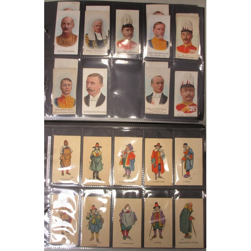 1 - Coln. of part sets and type cards, in 6 albums, in very mixed condition, incl. Baker Actresses (5), ... 