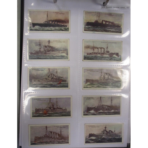 13 - Coln. of complete sets, in an album, in variable cond., incl. Clarke Marine Series, L & B Motors, Ph... 