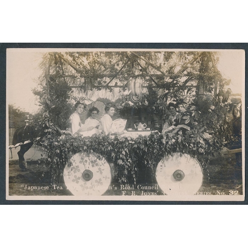 147 - Misc. coln. of G.B. topo. with better cards noted of Warwick Road Greet, Nuneaton Charter day floats... 