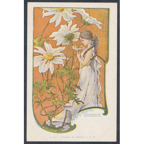 200 - Glamour. Coln. of general Art Nouveau some written on and some appear to be unsigned. Qty.approx. 15... 