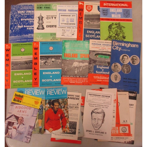 231 - Collection of mainly 1960's football programmes, generally in good condition, with cup finals FA Cup... 