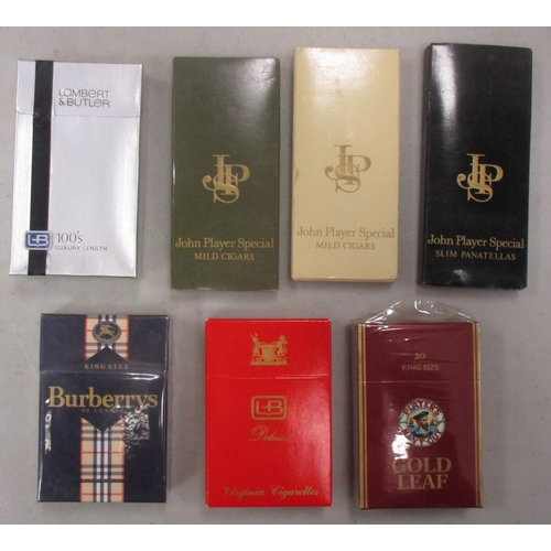 235 - Collection with a selection of hand painted cigar labels, prototype boxes (7, some never issued), se... 