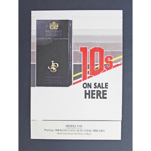 236 - Collection of tobacco artwork with original artwork for advert featuring JPS 10's (50 x 35cm), also ... 