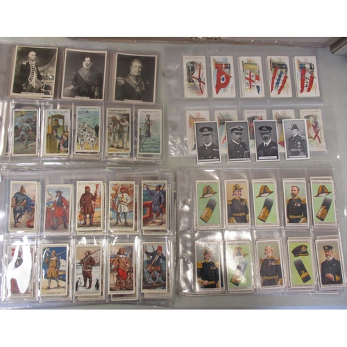 24 - Coln. of complete and part sets, in plastic sleeves, in variable cond., incl. Churchman Famous Railw... 