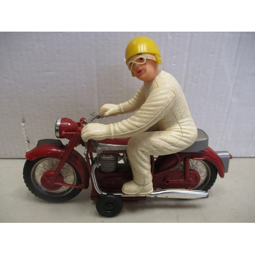 244 - Mainly plastic friction drive collection including Marx Donald Duck Disney Delivery M/Bike, Tudor Ro... 