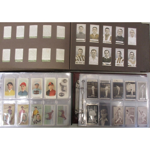 25 - Coln. of complete and part sets, in 3 albums and plastic sleeves, in variable cond., incl. Churchman... 