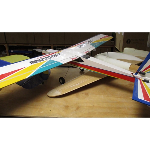 253a - Range of generally good large scale tether kit planes with motors (5) including Seagal Inventor EET,... 