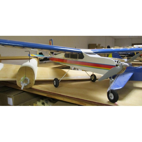 253a - Range of generally good large scale tether kit planes with motors (5) including Seagal Inventor EET,... 