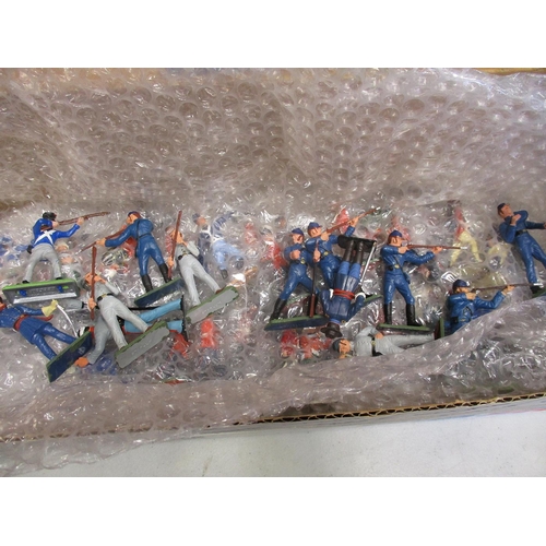 258 - Mixed collection with large qty of plastic Napoleonic by Airfix etc, plastic 17th/18th century infan... 