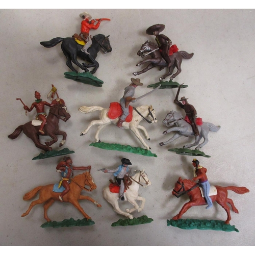 262 - Wild West collection by Timpo, Britains including Swoppets, Crescent, Lone Star etc including Stage ... 