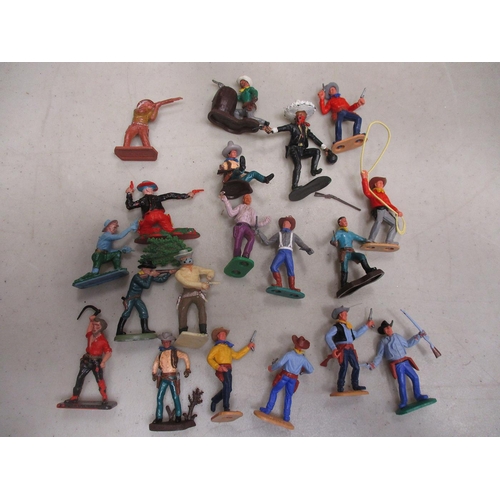 262 - Wild West collection by Timpo, Britains including Swoppets, Crescent, Lone Star etc including Stage ... 