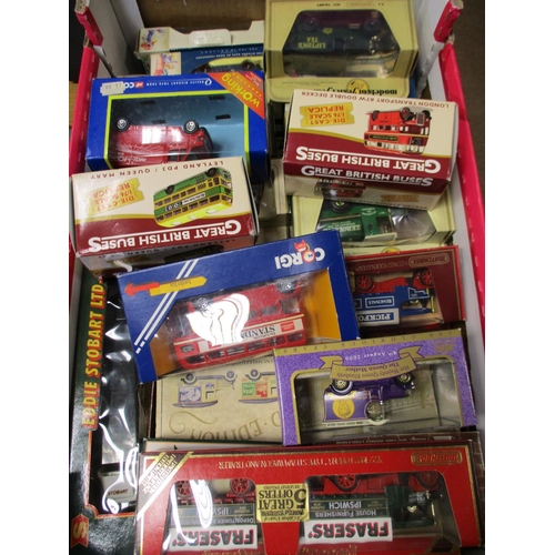 313 - Collection in 5 fruit trays including Matchbox MOY (40), Burago (8), Corgi (4), Lledo (6) including ... 