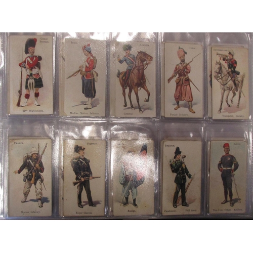 34 - Coln. of mainly part sets, in an album, in very mixed condition incl. Cope British Warriors (8), Gal... 