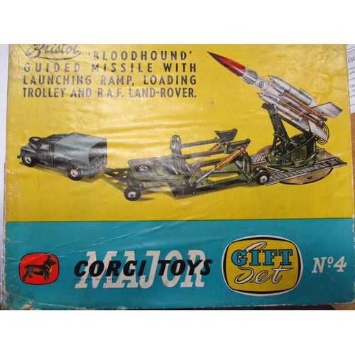 353 - Corgi toys major gift set Bristol Bloodhound missile with launching ramp, loading trolley and RAF La... 