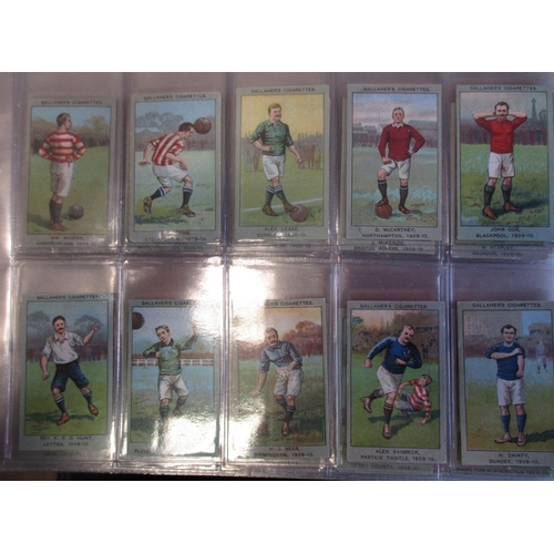 41 - Coln. of football complete and part sets, in an album, in variable cond., incl. Carreras Footballers... 