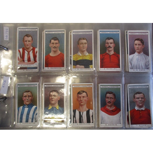 41 - Coln. of football complete and part sets, in an album, in variable cond., incl. Carreras Footballers... 