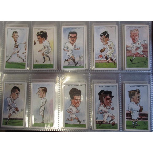 41 - Coln. of football complete and part sets, in an album, in variable cond., incl. Carreras Footballers... 