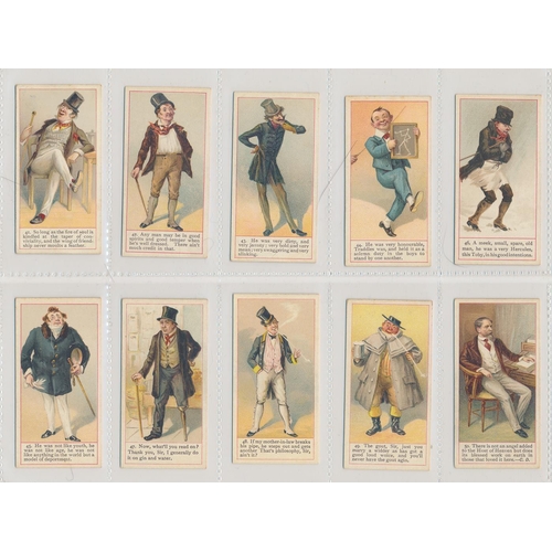 45 - Cope. 1900 Dickens Gallery (back listed) set, in good cond. with some better, apart from the odd car... 