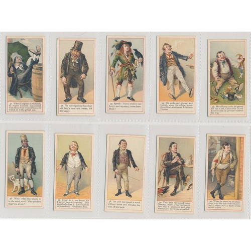 45 - Cope. 1900 Dickens Gallery (back listed) set, in good cond. with some better, apart from the odd car... 