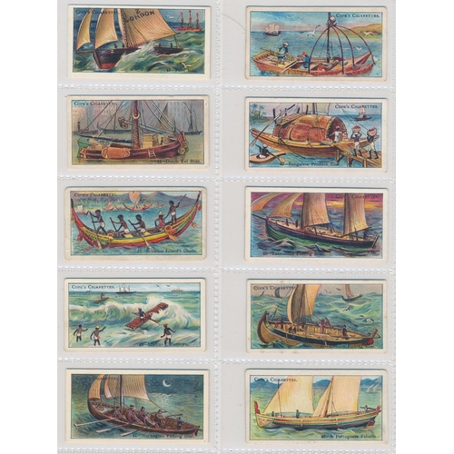 46 - Cope. 1910 Boats of the World set, in good cond., with some better, apart from 4 with creases. Cat. ... 