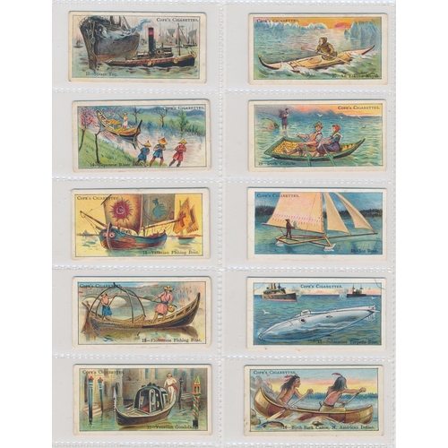 46 - Cope. 1910 Boats of the World set, in good cond., with some better, apart from 4 with creases. Cat. ... 