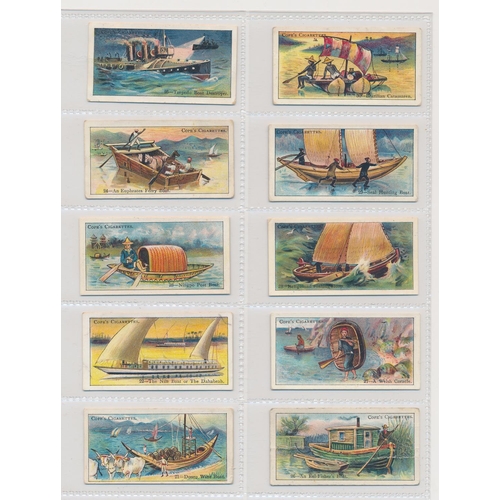 46 - Cope. 1910 Boats of the World set, in good cond., with some better, apart from 4 with creases. Cat. ... 