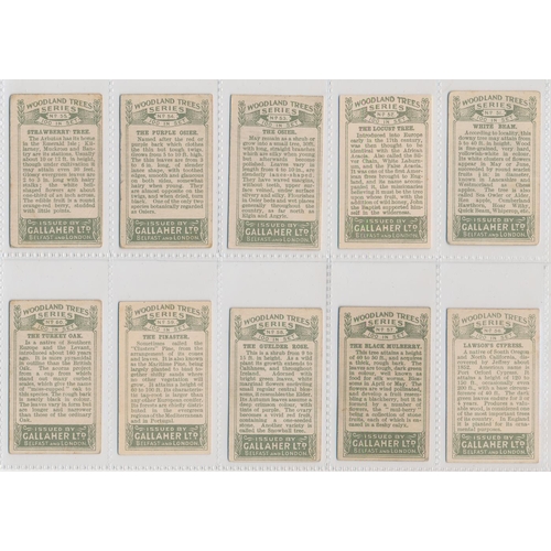 49 - Gallaher. 1912 Woodland Trees Series set, generally in good cond., with some better, apart from 10 p... 