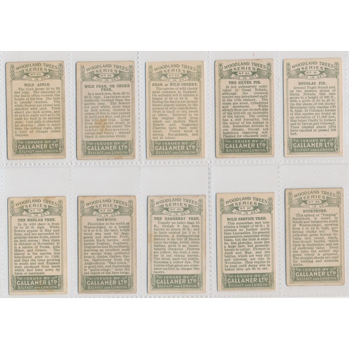 49 - Gallaher. 1912 Woodland Trees Series set, generally in good cond., with some better, apart from 10 p... 