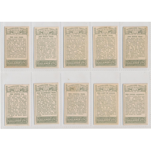 49 - Gallaher. 1912 Woodland Trees Series set, generally in good cond., with some better, apart from 10 p... 