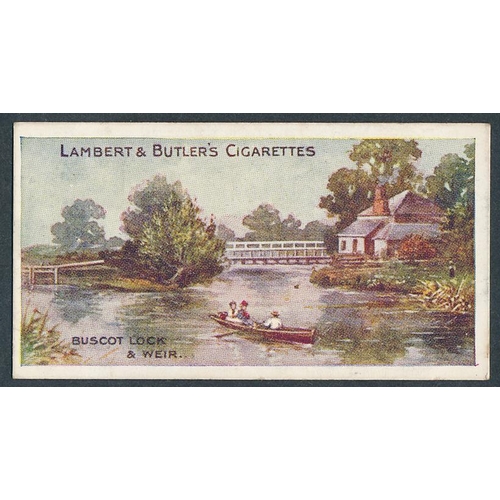 51 - Lambert & Butler. 1907 The Thames from Lechlade to London set, in good to very good cond., apart fro... 