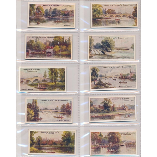 51 - Lambert & Butler. 1907 The Thames from Lechlade to London set, in good to very good cond., apart fro... 