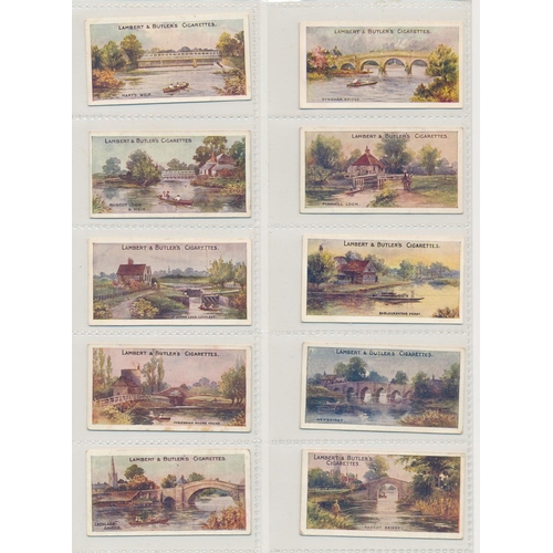 51 - Lambert & Butler. 1907 The Thames from Lechlade to London set, in good to very good cond., apart fro... 