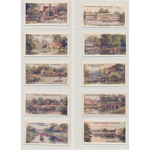 51 - Lambert & Butler. 1907 The Thames from Lechlade to London set, in good to very good cond., apart fro... 