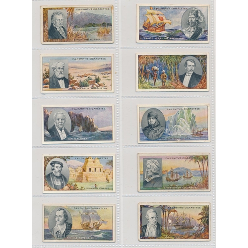 57 - Smith. 1911 Famous Explorers set, in fair to good cond., with some better, several have corner wear.... 