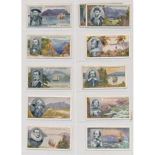 57 - Smith. 1911 Famous Explorers set, in fair to good cond., with some better, several have corner wear.... 