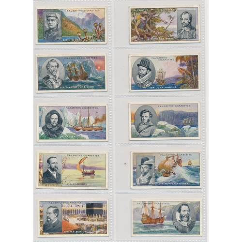 57 - Smith. 1911 Famous Explorers set, in fair to good cond., with some better, several have corner wear.... 