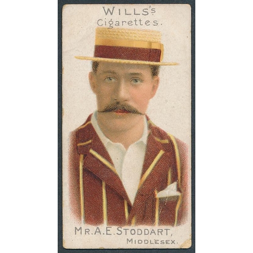 60 - Wills. 1901 Cricketer Series set of 50 (with vignettes), in fair to good cond., 6 have creases, seve... 