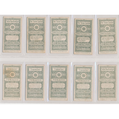 60 - Wills. 1901 Cricketer Series set of 50 (with vignettes), in fair to good cond., 6 have creases, seve... 