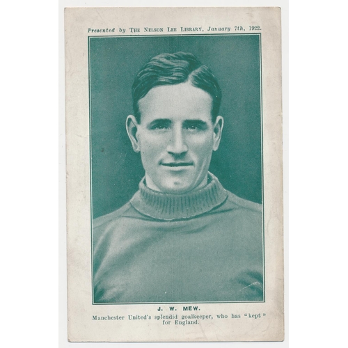 64 - The Nelson Lee Library. 1922 Footballers set of 10 including Billy Meredith, in fair to good conditi... 