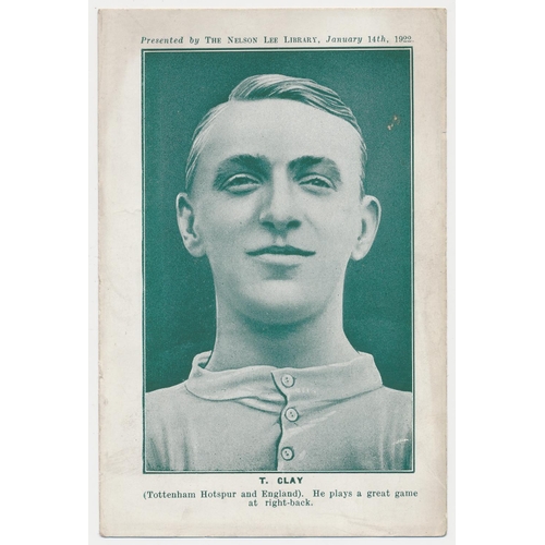 64 - The Nelson Lee Library. 1922 Footballers set of 10 including Billy Meredith, in fair to good conditi... 