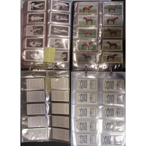 18a - Coln. of complete and part sets, in albums, in variable cond., incl. Anstie Racing Series 1-50 set, ... 